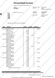 AIB Bank Statement Sample
